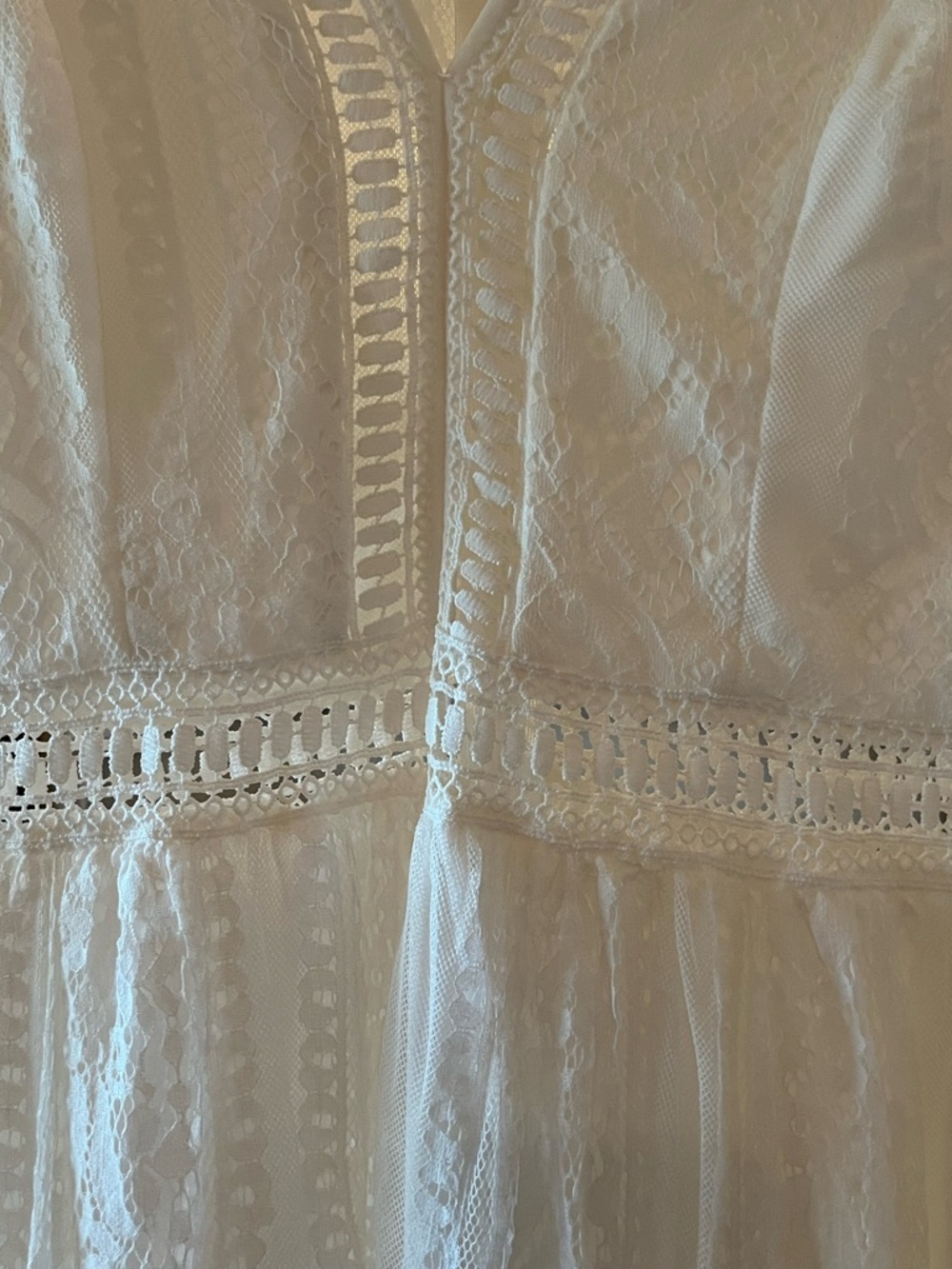 Elegant Lace Maxi Dress - Off White  - Ms. Romance wears this one! - Picture 2 of 9